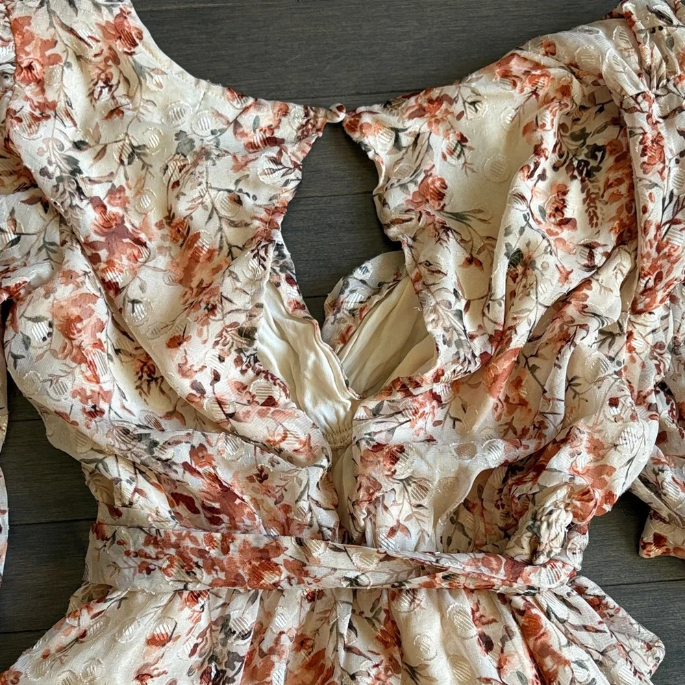 Morey Faith Collection Floral Mini Dress Size S - Picture 9 of 13